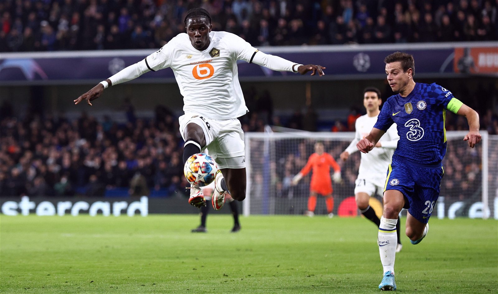 Amadou-Onana-in-UEFA-Champions-League-action-for-LOSC-Lille-against-Chelsea-at-Stamford-Bridge