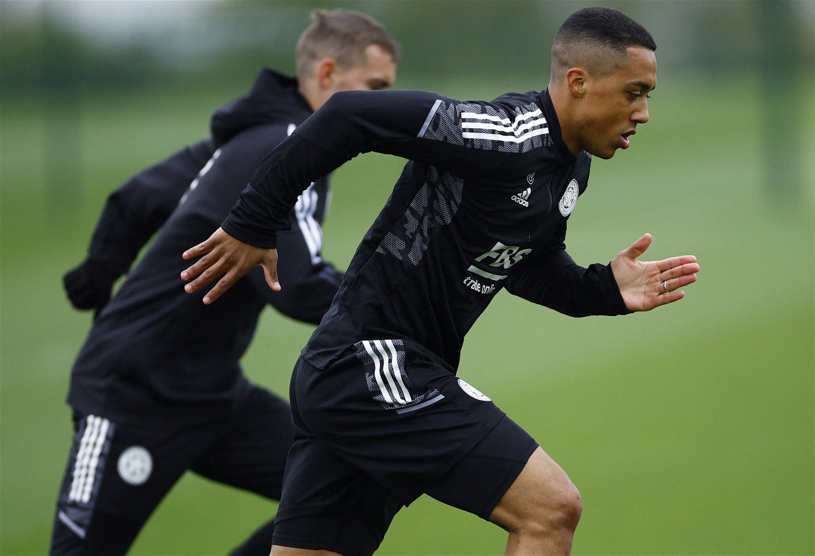 Youri-Tielemans-in-training-mode-for-Leicester-City