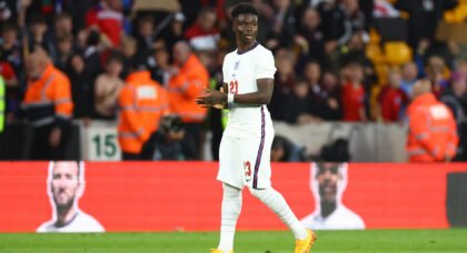 Saka award is a big worry for England – Collymore