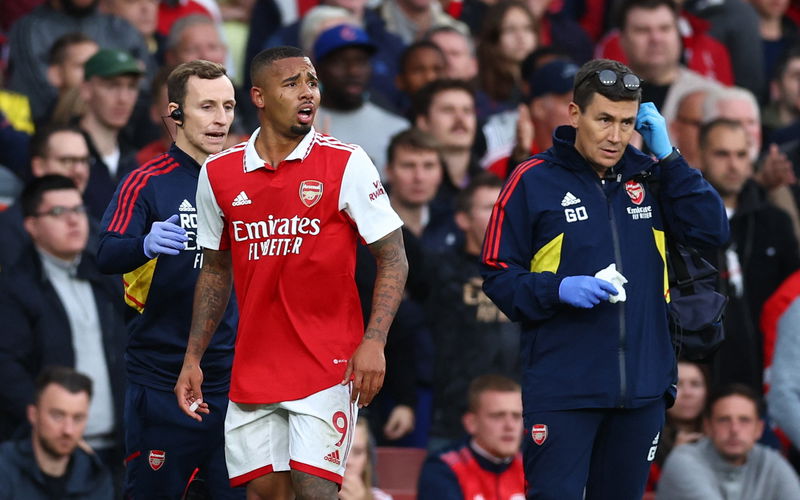 Image for Arsenal handed Gabriel Jesus boost after injury scare