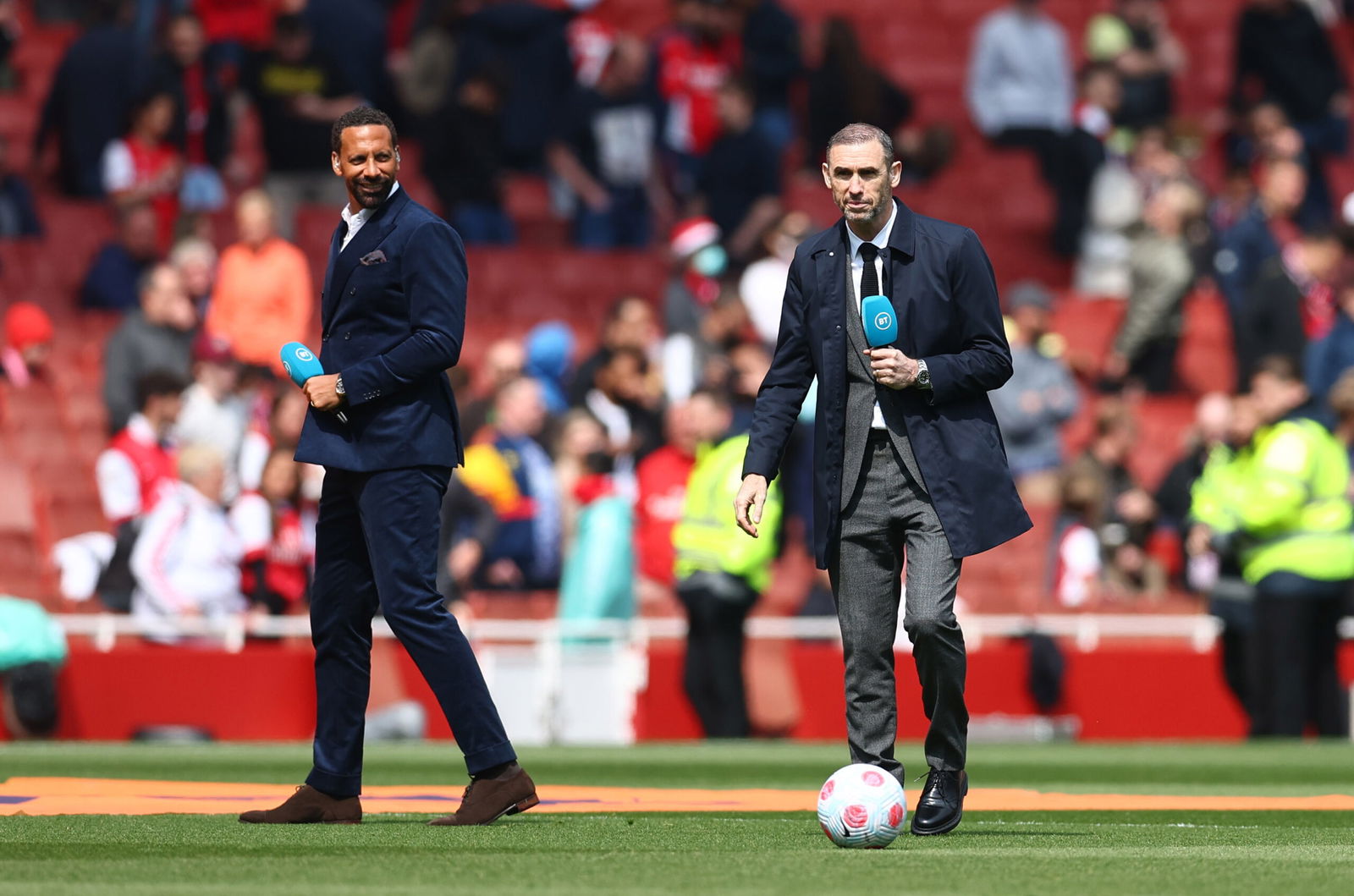 Former Arsenal defender Martin Keown at the Emirates Stadium