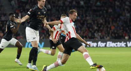 Four Arsenal players slammed after PSV defeat