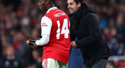 Nketiah shines as Arsenal claim big win against United in five-goal thriller
